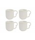 SET/4 MUG PORCELANA/BAMBU 18*18*31CM 350ML PC-193592