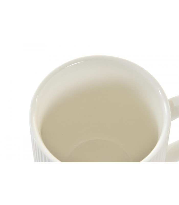 SET/4 MUG PORCELANA/BAMBU 18*18*31CM 350ML PC-193592