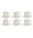 SET/6 MUG PORCELANA/BAMBU 26*12*25CM 90ML PC-193593