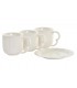SET/6 MUG PORCELANA/BAMBU 26*12*25CM 90ML PC-193593