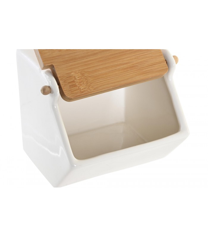 SALERO PORCELANA/BAMBU 12.5*14*12CM PC-202310