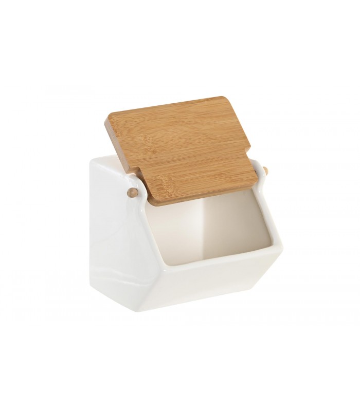 SALERO PORCELANA/BAMBU 12.5*14*12CM PC-202310