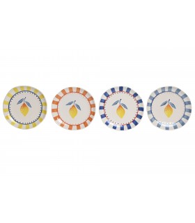 SET/4 PLATOS GRES 20.5*2.8 LIMON RELIEVE PC-223375
