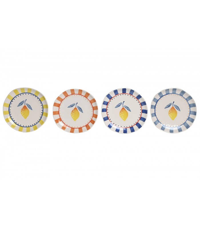 SET/4 PLATOS GRES 20.5*2.8 LIMON RELIEVE PC-223375