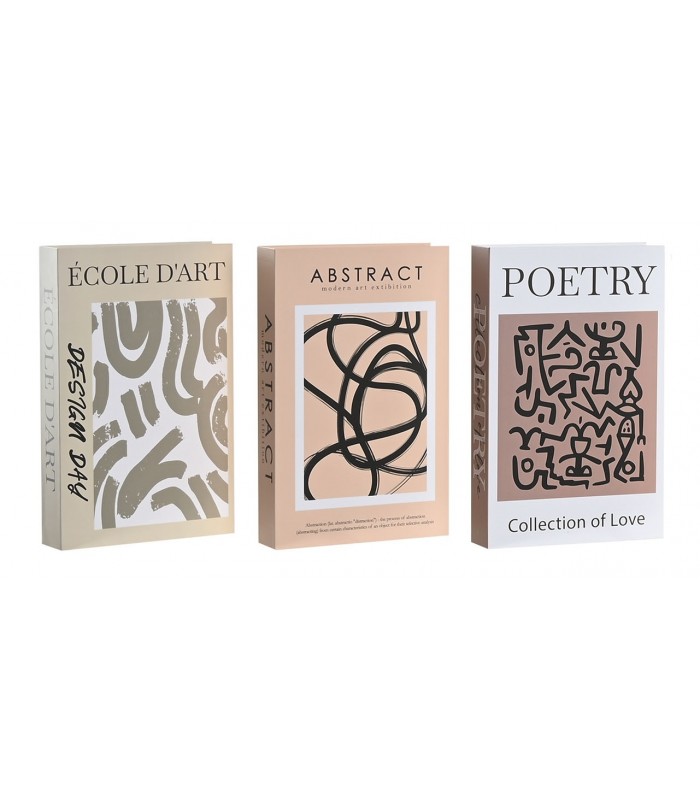 SET/3 CAJA LIBRO CARTON 17*4.2*26.5CM CG-221149