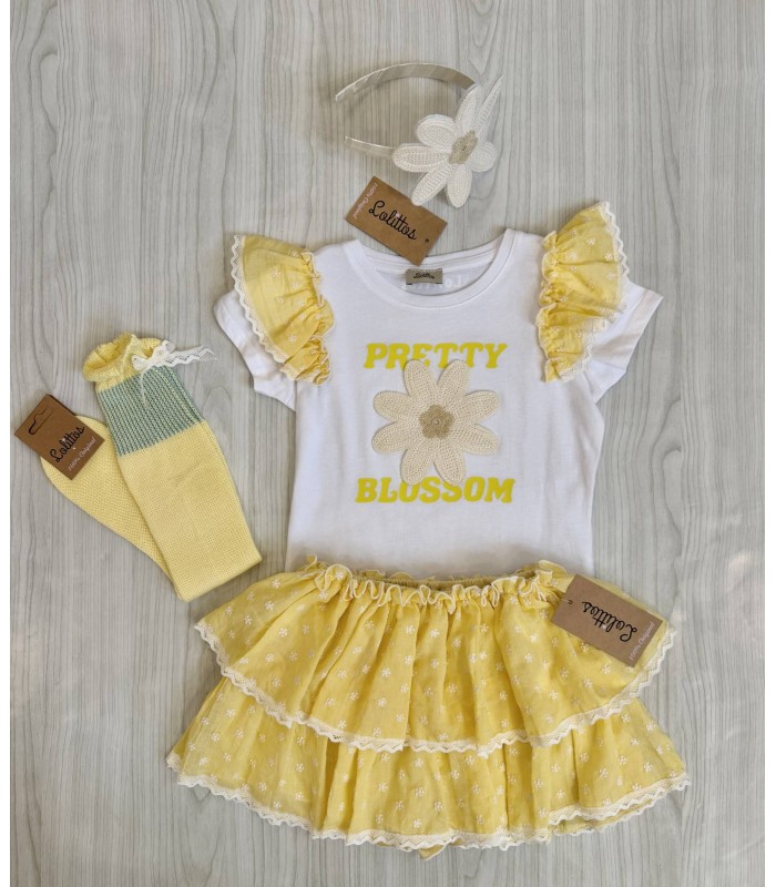 CAMISETA+FALDA SHORT PRETTY LOLITTOS