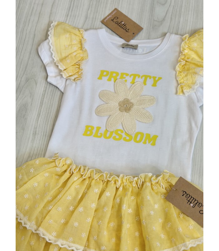 CAMISETA+FALDA SHORT PRETTY LOLITTOS