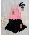 TOP+SHORT FALDA ONIX LOLITTOS