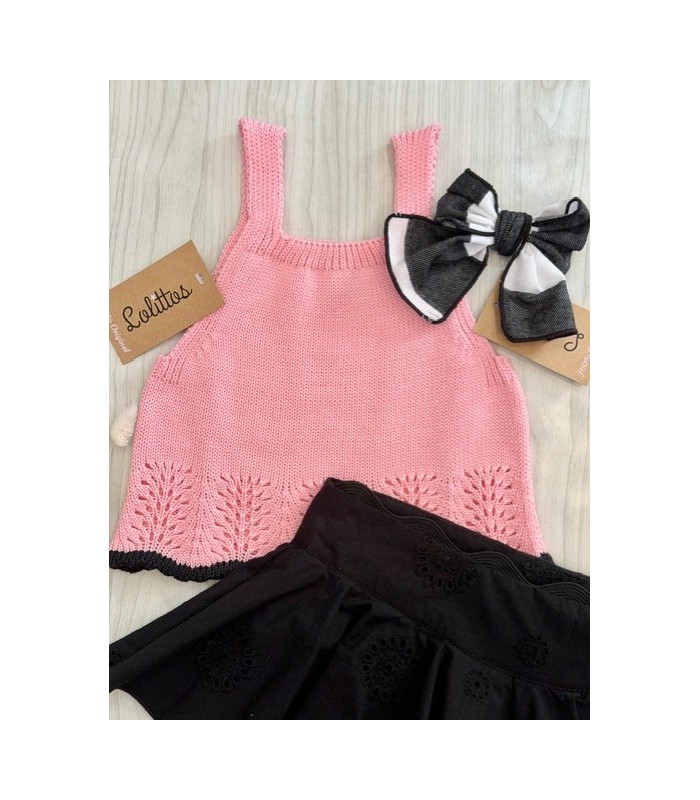 TOP+SHORT FALDA ONIX LOLITTOS