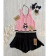 TOP+SHORT FALDA ONIX LOLITTOS