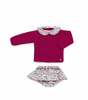 CONJUNTO BRAGA FLORECITAS 25601