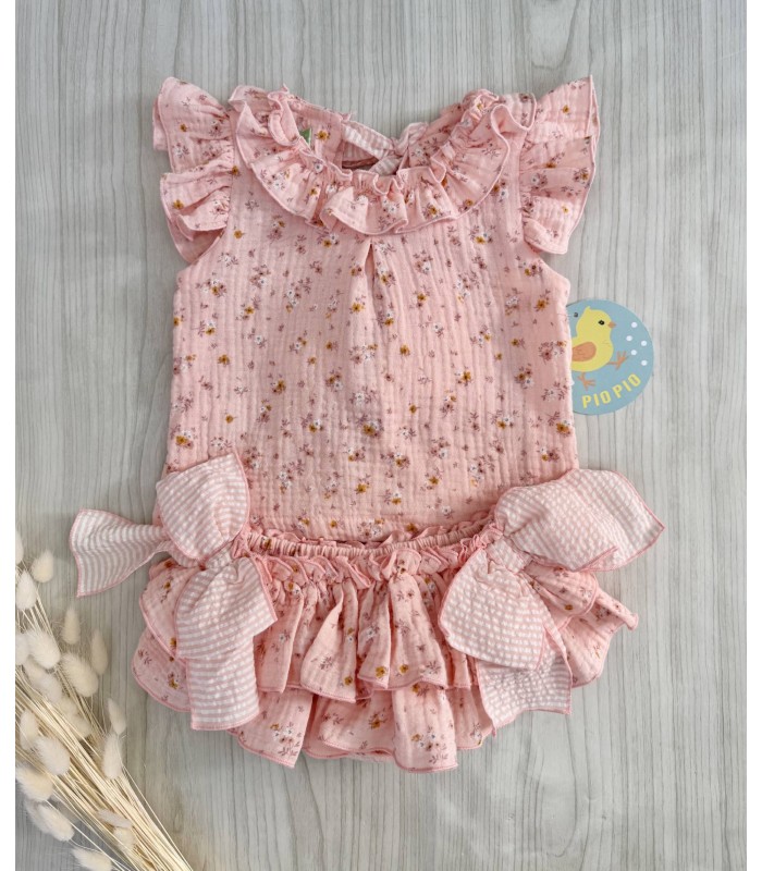 CAMISA+BRAGUITA BAMBULA FLORES PIO PIO VP411