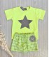 CAMISETA+BERMUDA FLUOR MON PETIT BONBON VM020/2