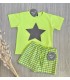 CAMISETA+BERMUDA FLUOR MON PETIT BONBON VM020/2