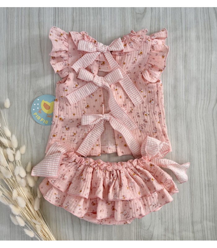 CAMISA+BRAGUITA BAMBULA FLORES PIO PIO VP411