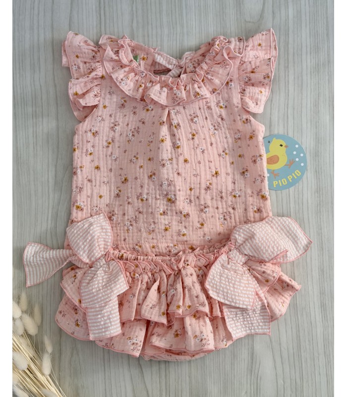 CAMISA+BRAGUITA BAMBULA FLORES PIO PIO VP411