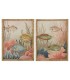 SET/2 CUADROS CRISTAL/RATAN FONDO MARINO 55*70CM CU-224320