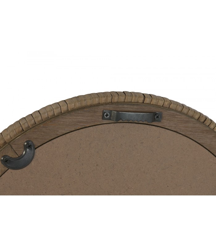 SET/4 CUADROS CRISTAL/RATAN PEZ Ø30CM CU-224326