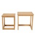 SET/2 MESAS MADERA MINDI 50*40*50/40*35*42CM 334039