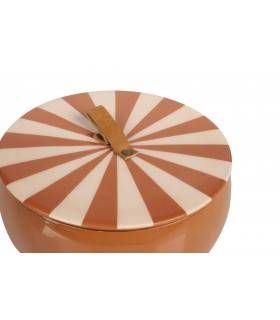 BOMBONERA METAL NARANJA 17*17*8CM 461235