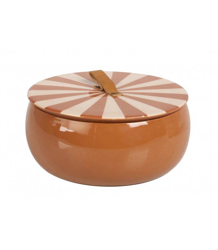 BOMBONERA METAL NARANJA 17*17*8CM 461235