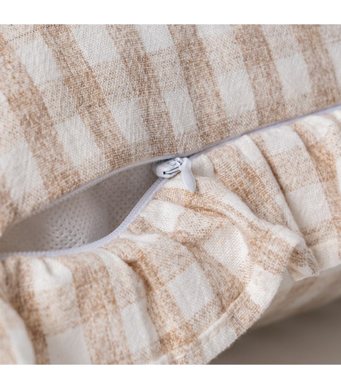 COJIN CUADROS BEIG 615934/5