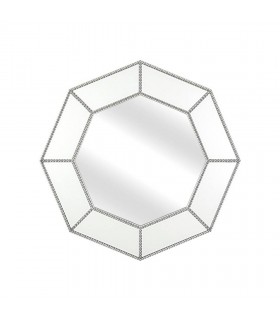 ESPEJO OCTOGONAL PLATA 59CMS 85-21136
