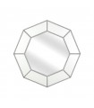 ESPEJO OCTOGONAL PLATA 59CMS 85-21136