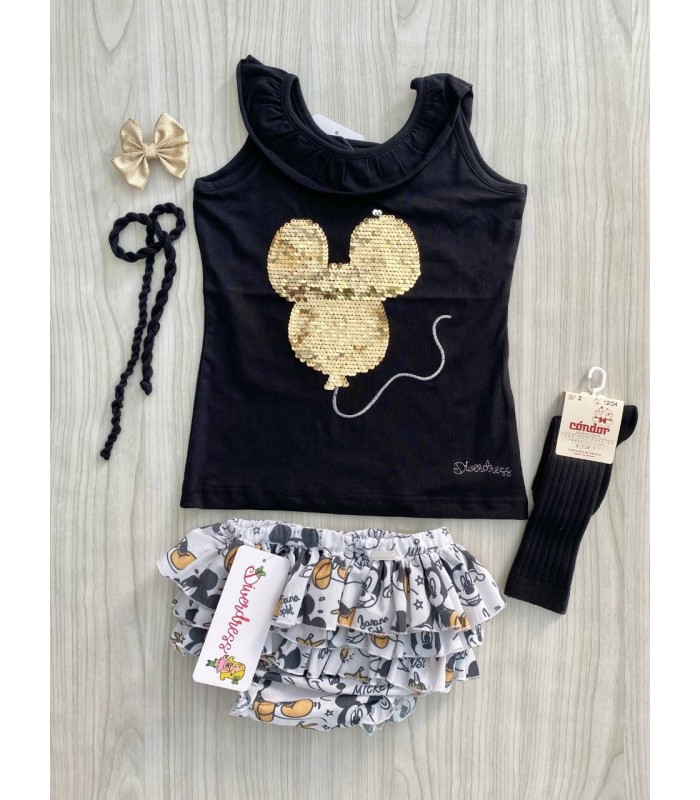 CONJ.CAMISETA Y BRAGUITA PARIS