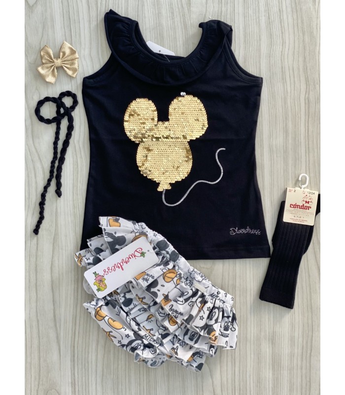 CONJ.CAMISETA Y BRAGUITA PARIS