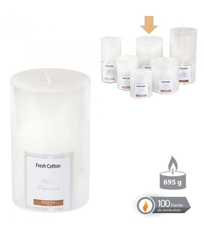 VELA CILINDRICA 8.7*14CM 131005/49/60