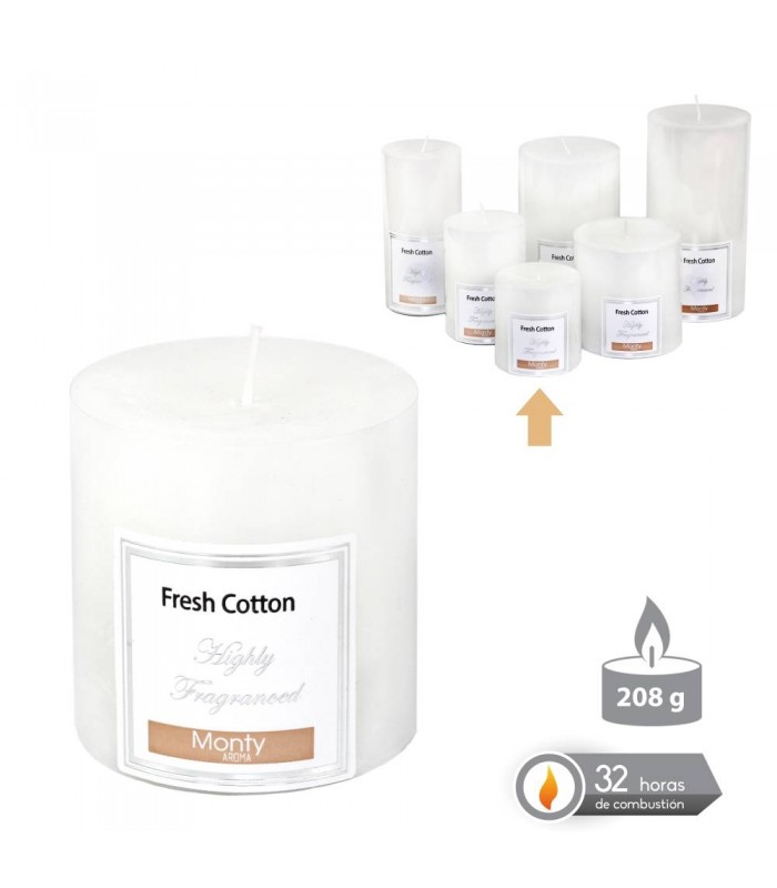 VELA CILINDRICA PERFUMADA 7*7CM 131001/56