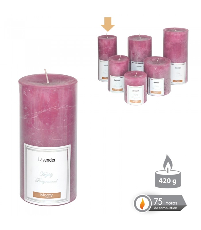 VELA CILINDRICA 7*14CM 131047/58/69/91