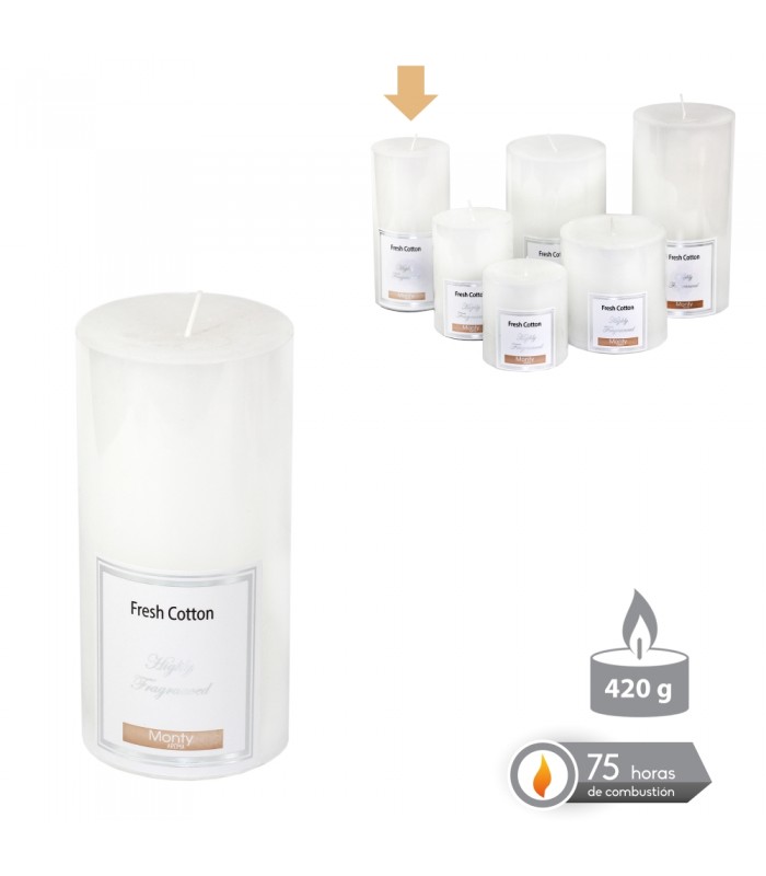 VELA CILINDRICA 7*14CM 131047/58/69/91