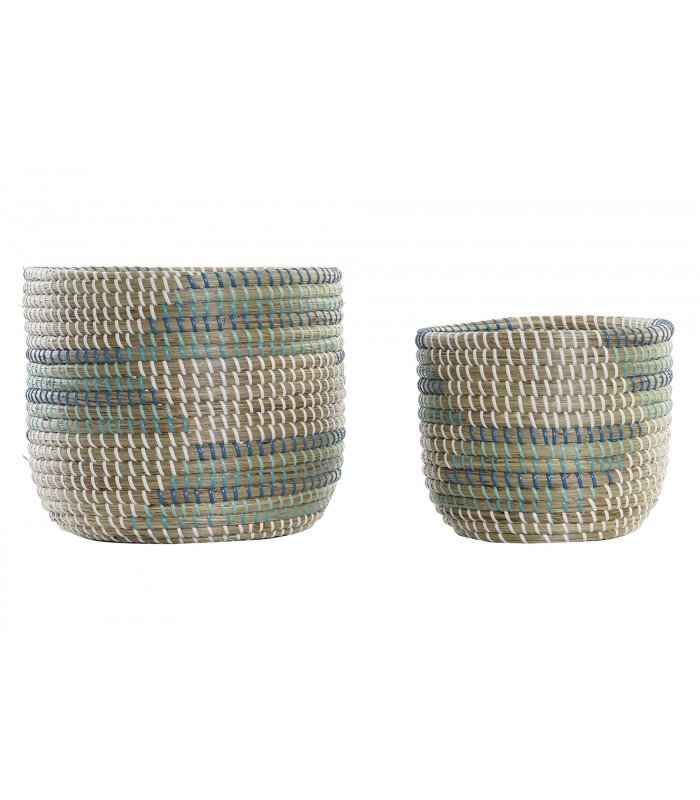 CESTA TURQUESA 21*28CM DC-196155