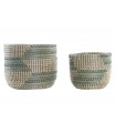 CESTA TURQUESA 21*28CM DC-196155