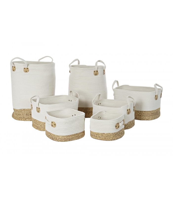 CESTAS DE ALGODON BLANCO DC-194450