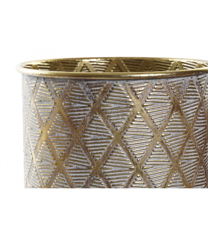 MACETERO METAL ORO 27*30 MC-180618