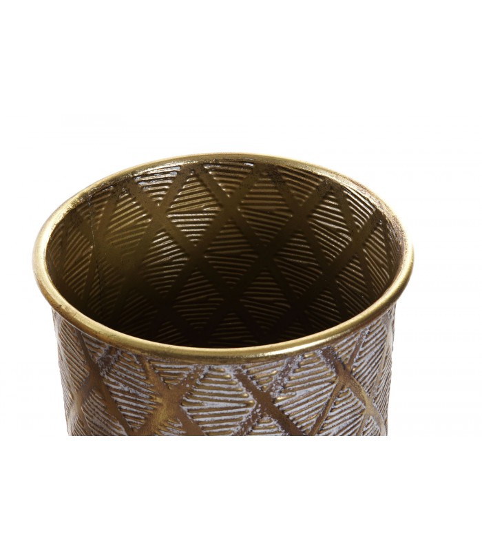 MACETERO METAL ORO 27*30 MC-180618