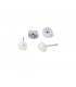 PENDIENTES ACERO BPE930 PERLA 6MM