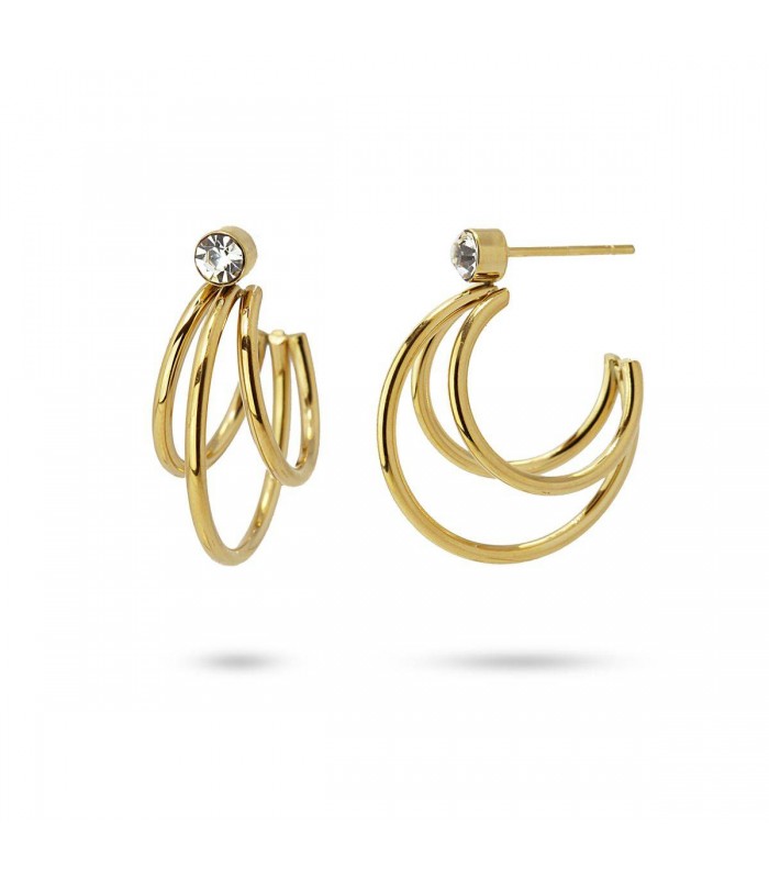 PENDIENTES ACERO BPE981 ARO 21MM