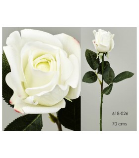 ROSA BLANCA 70CM 618-026