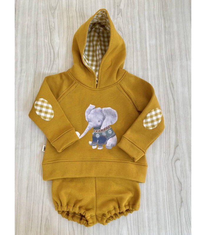 SUDADERA+BOMBACHO FELPA ELEFANTE 6562