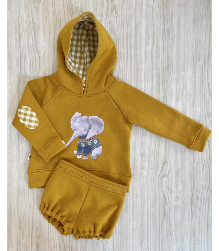 SUDADERA+BOMBACHO FELPA ELEFANTE 6562
