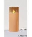 CIRIO BATERIA CRISTAL ORO 7.5*18CM 503-081