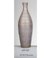 JARRON OLAS GRIS 75CM 639-059
