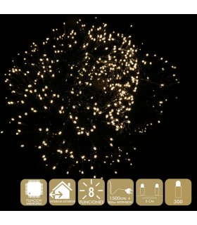 300 LUCES LED 8FUN CALIDO 87508