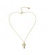 COLLAR ACERO Y CIRCONITAS BCO324