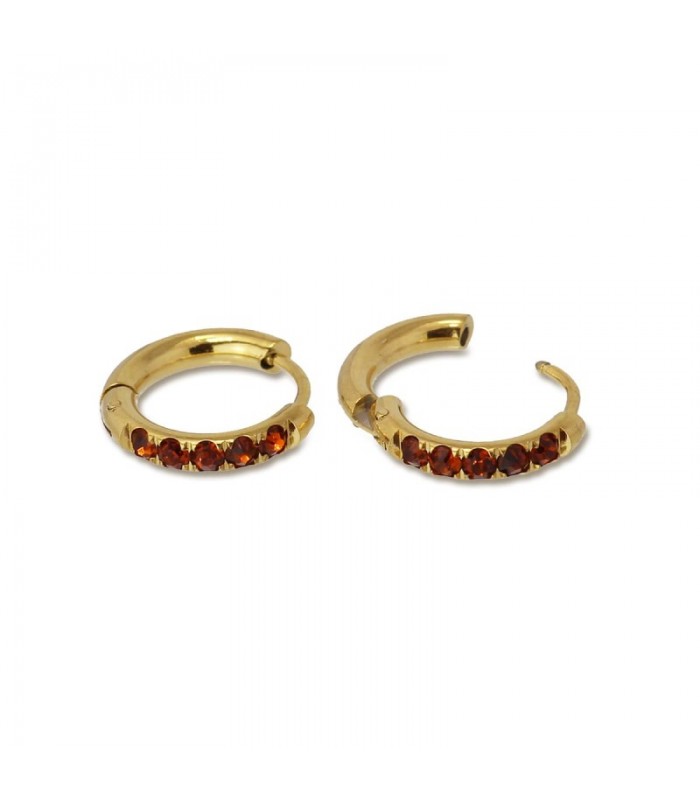 AROS CON CIRCONITAS ACERO 15MM BPE984