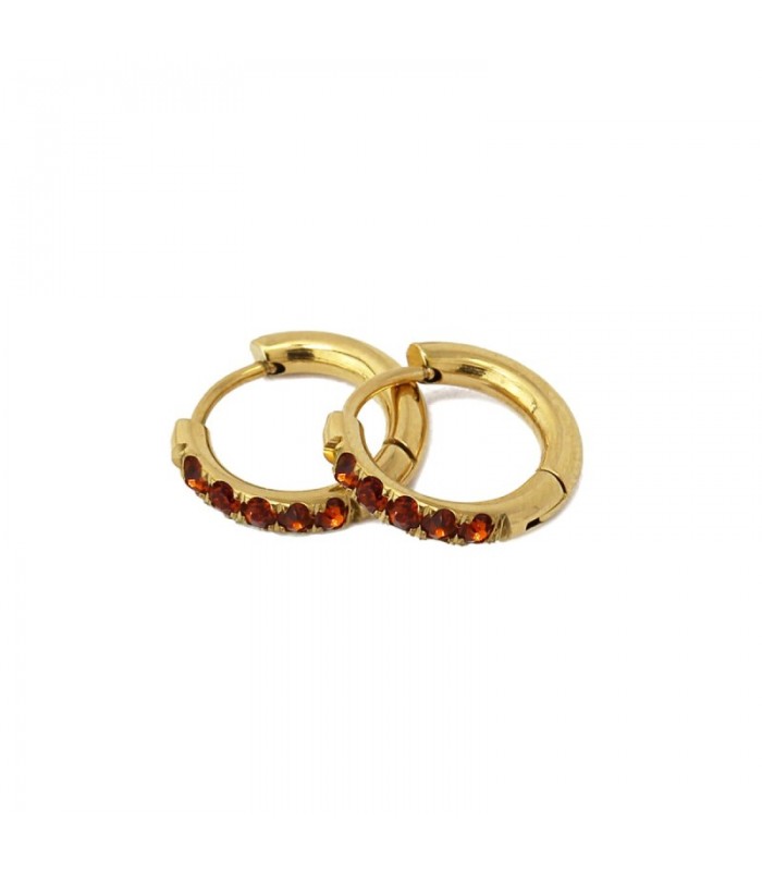 AROS CON CIRCONITAS ACERO 15MM BPE984